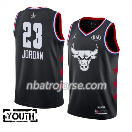 Barn Chicago Bulls Tröja Michael Jordan 23 2019 All-Star Jordan Brand Svart Swingman